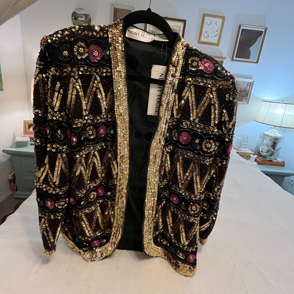 Vintage Handmade Silk Cardigan/Blazer